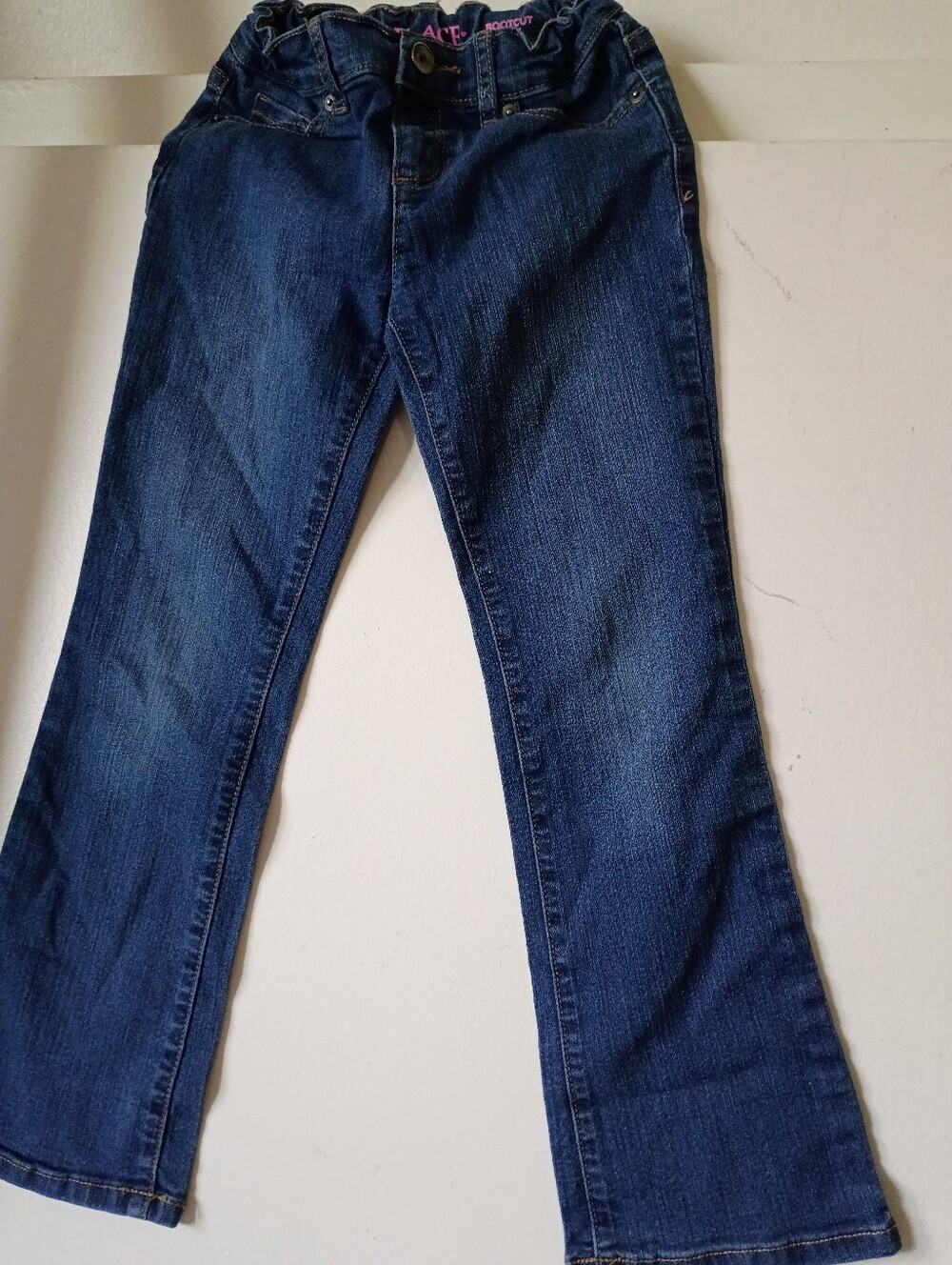 Place Boys Bootcut Jeans in Dark Blue